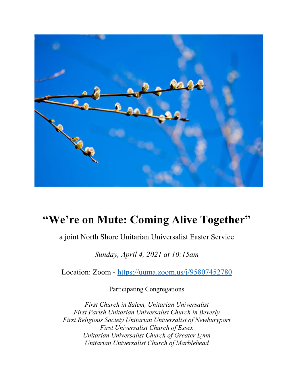 “We're on Mute: Coming Alive Together”