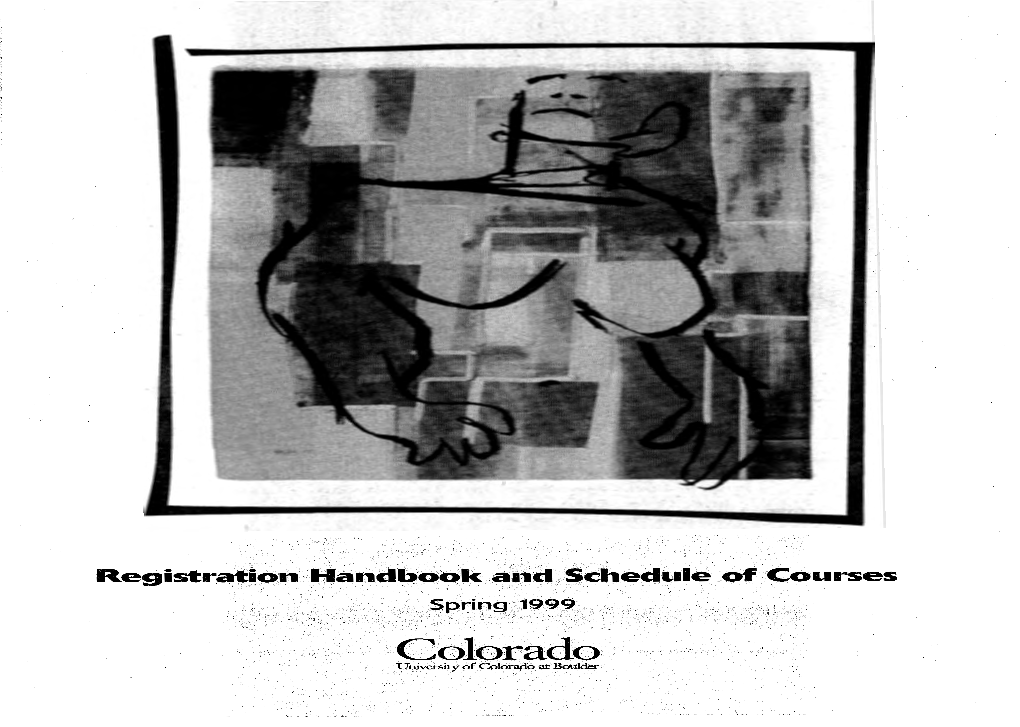 Spring 1999 Registration Handbook & Schedule of Courses