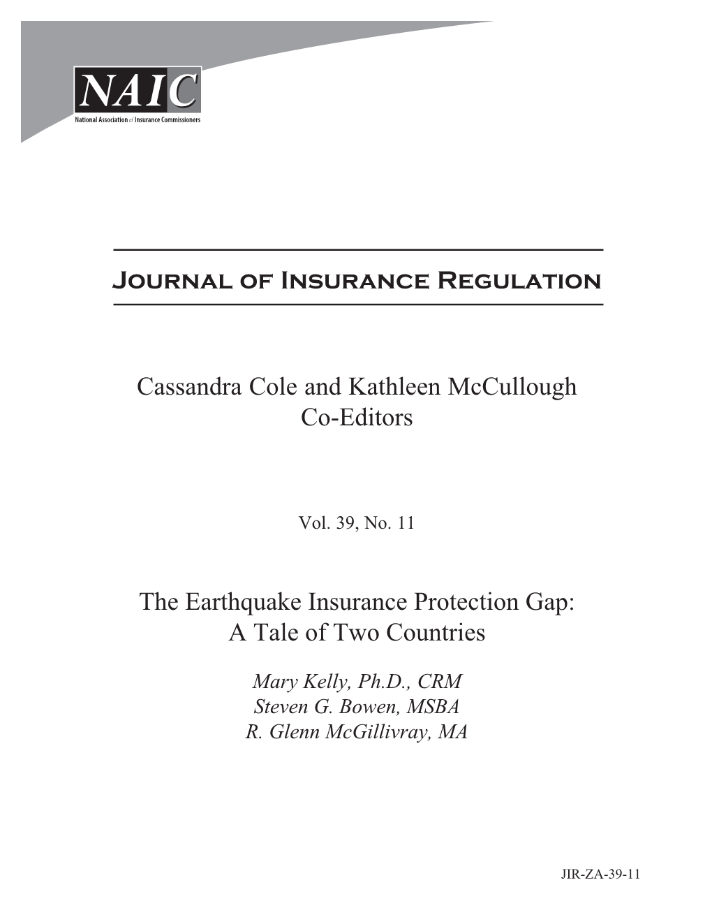 The Earthquake Insurance Protection Gap: a Tale of Two Countries