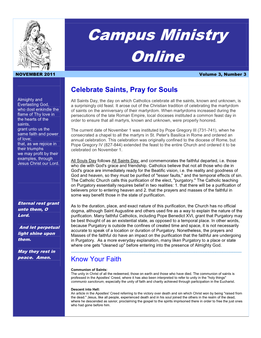Campus Ministry Online