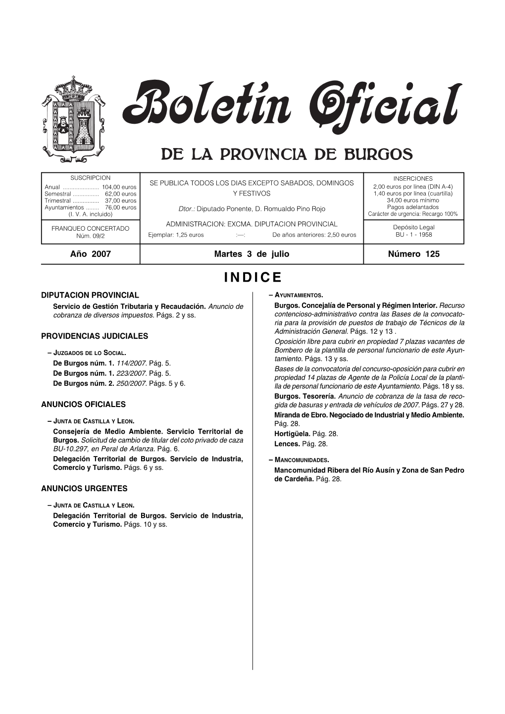 Boletín BOPBUR