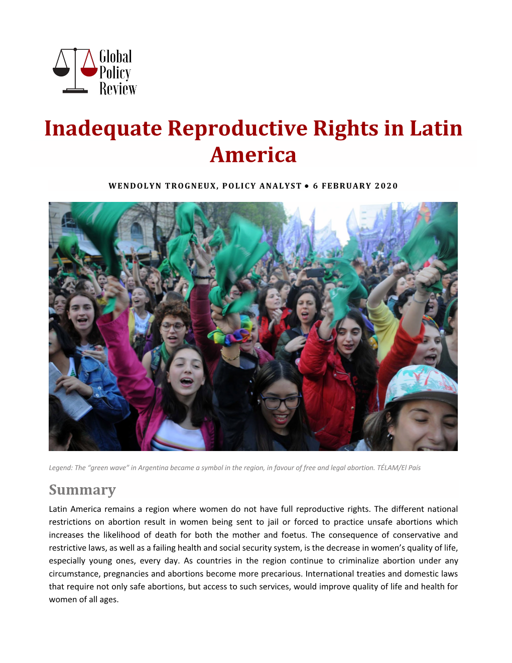 Inadequate Reproductive Rights in Latin America