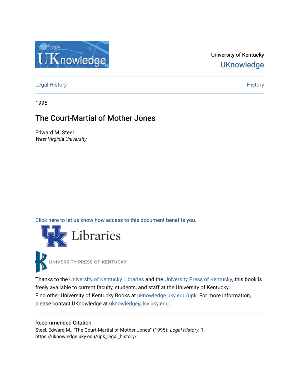 The Court-Martial of Mother Jones