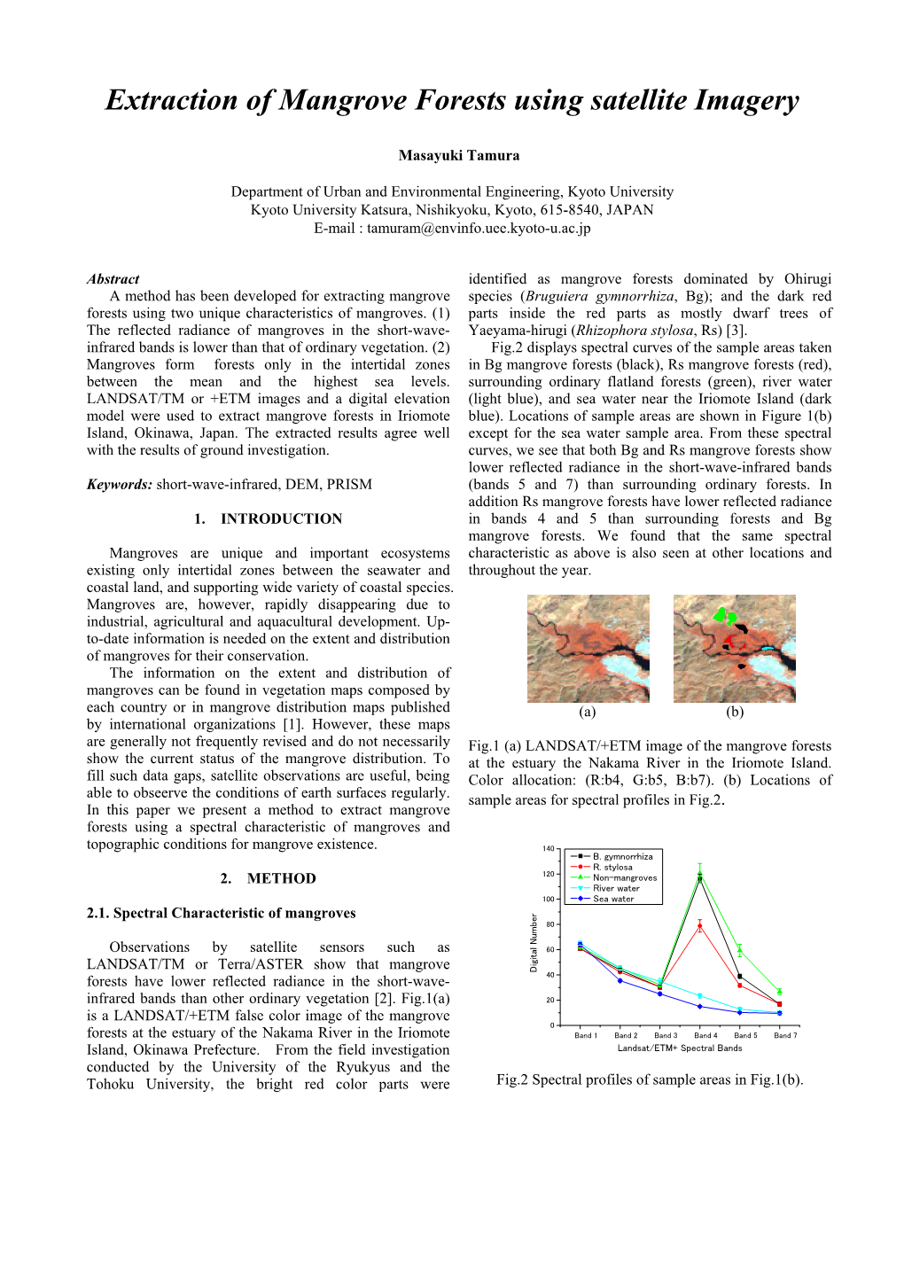 Extraction of Mangrove Forests Using Satellite Imagery