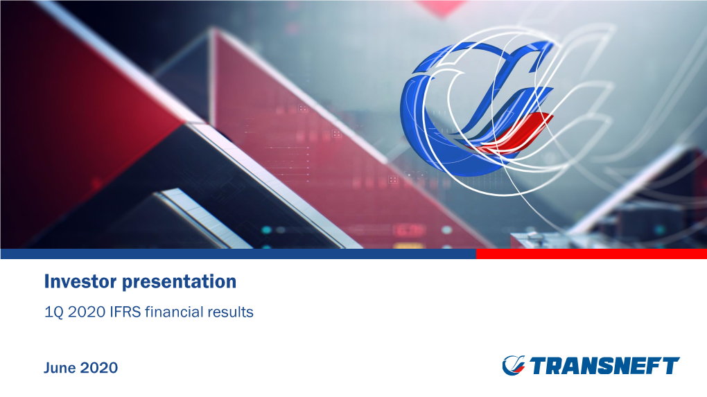 Investor Presentation 1Q 2020 IFRS Financial Results