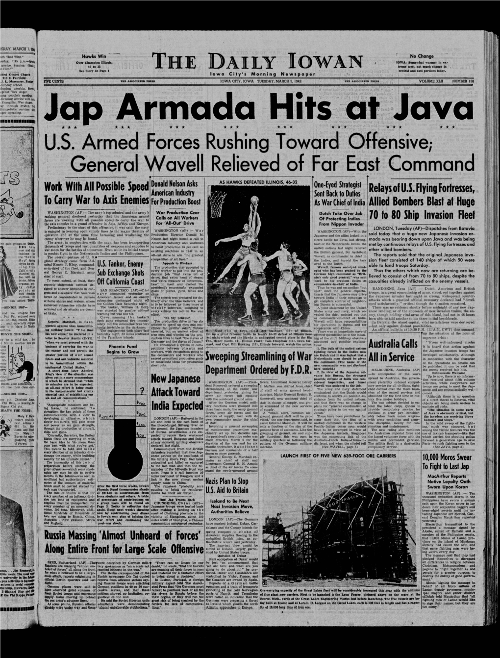 Daily Iowan (Iowa City, Iowa), 1942-03-03