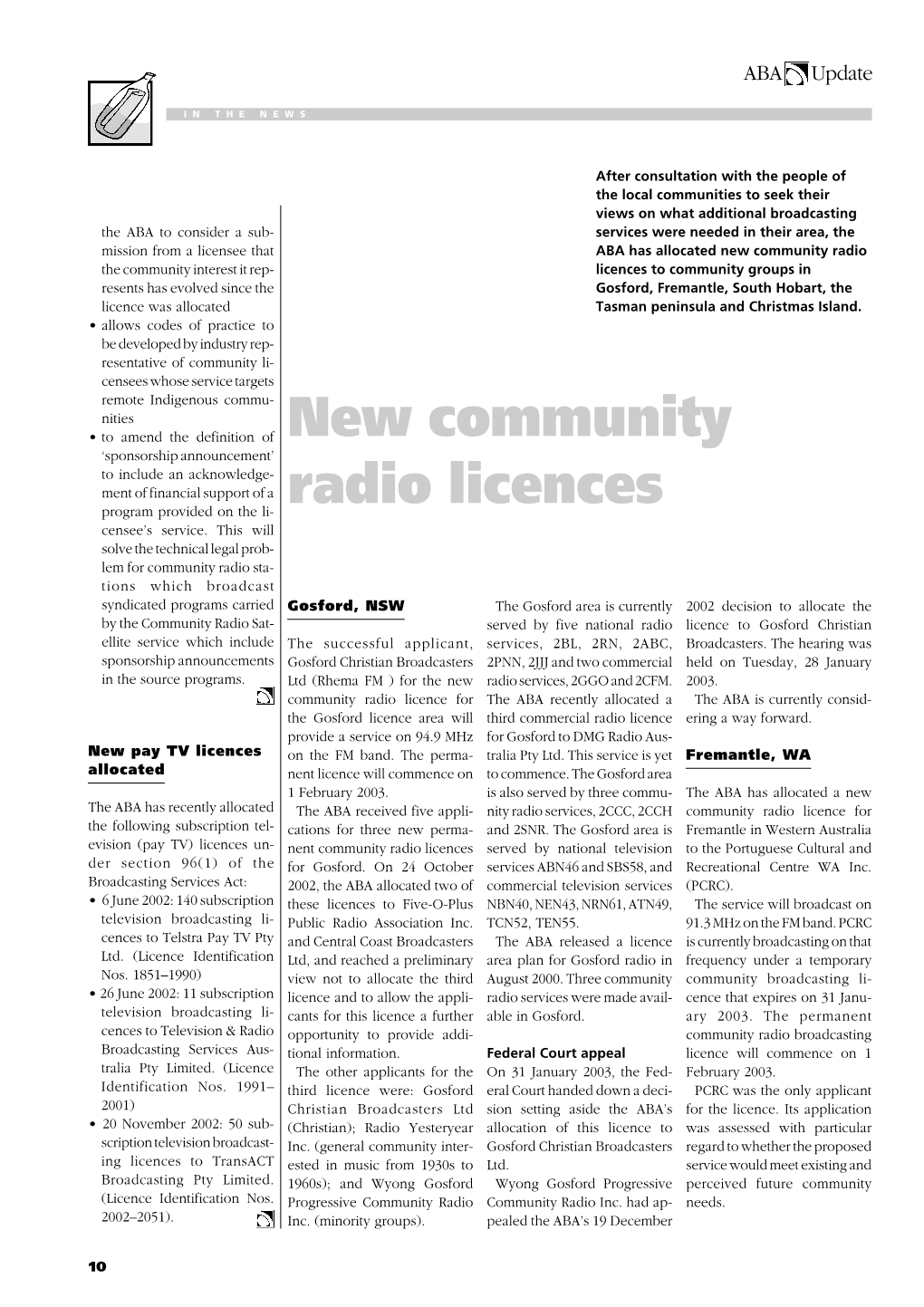 New Community Radio Licences