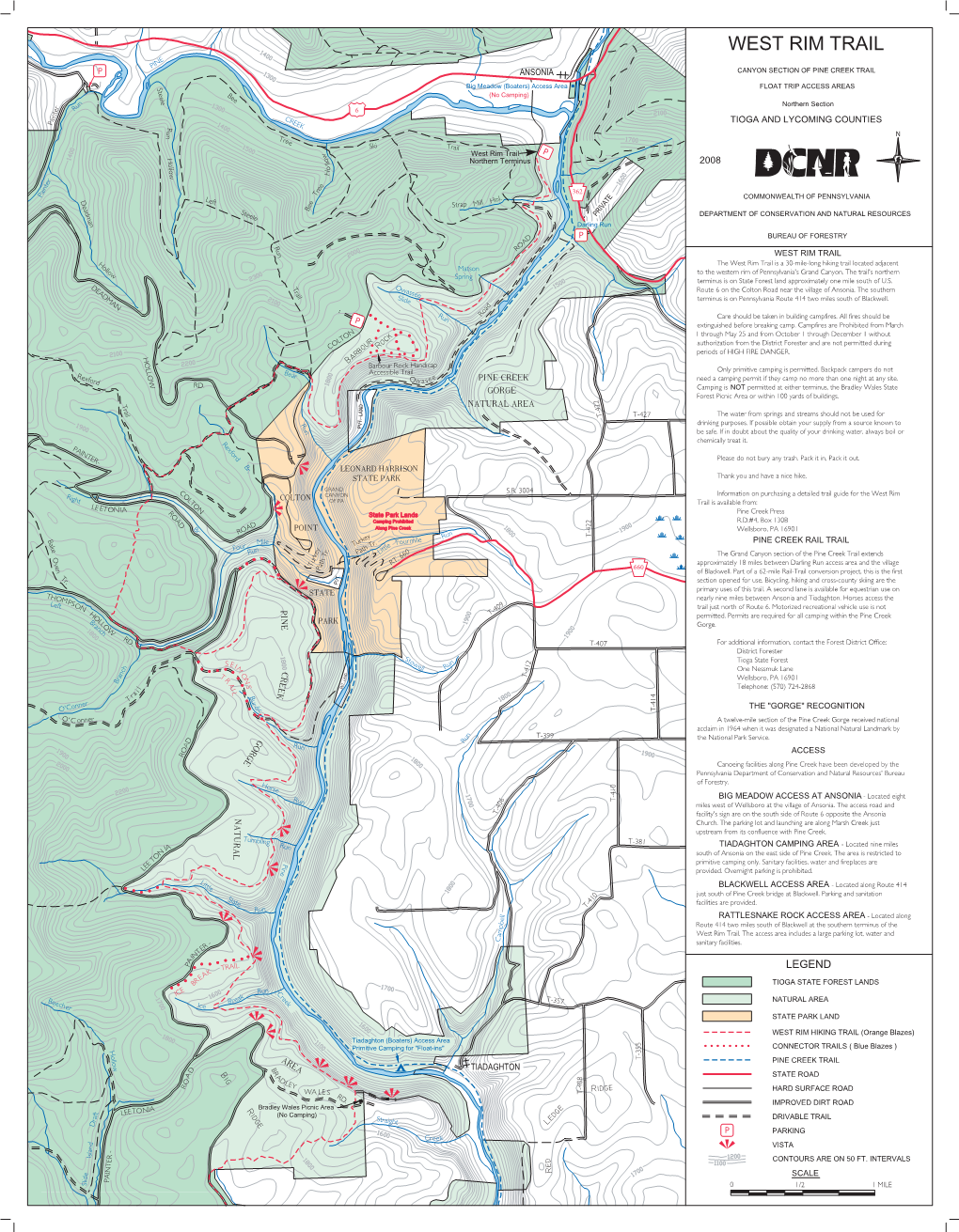 West Rim Trail