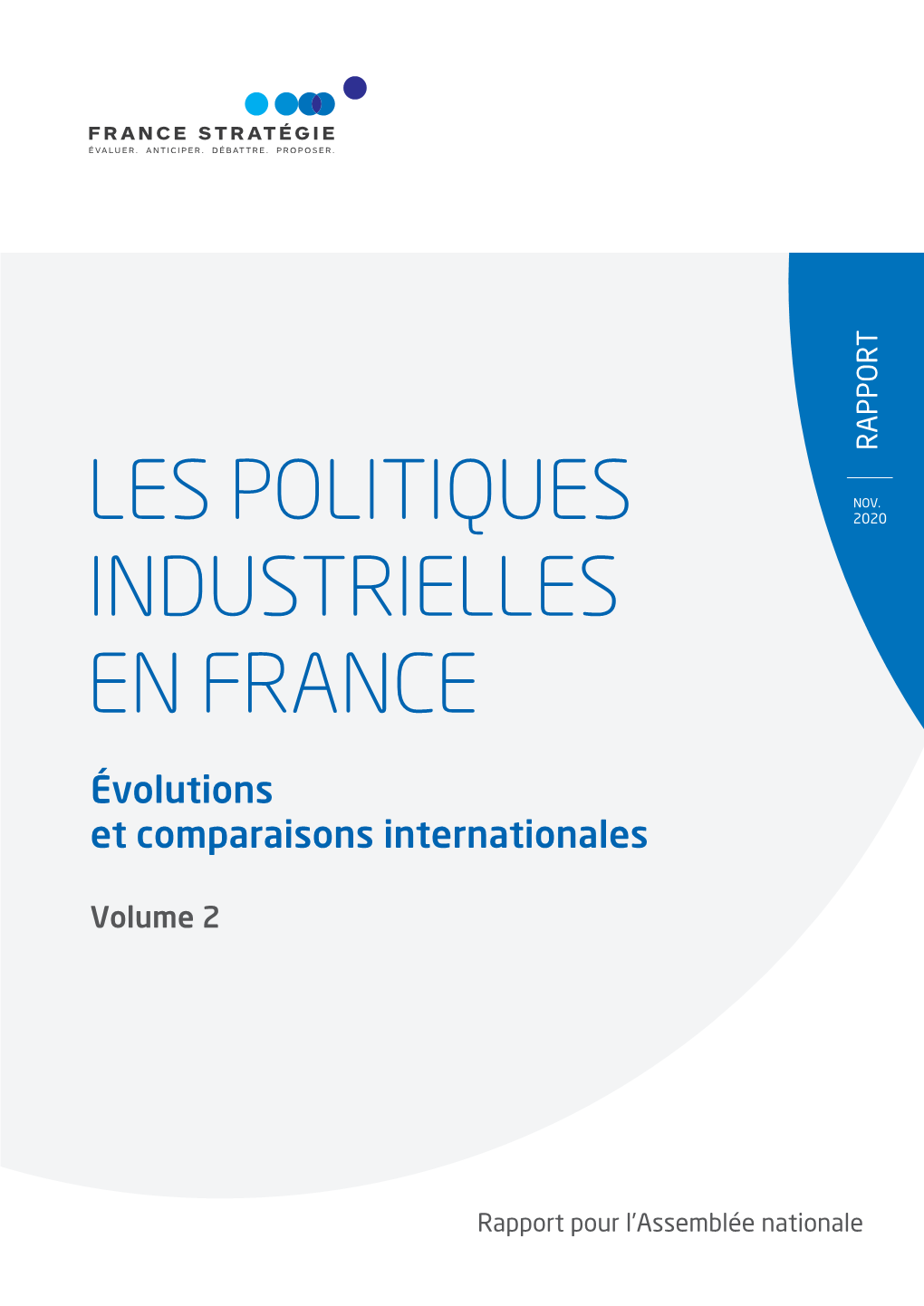 Volume 2 Et Comparaisonsinternationales Évolutions Rapport Pour L’Assemblée Nationale 2020 NOV