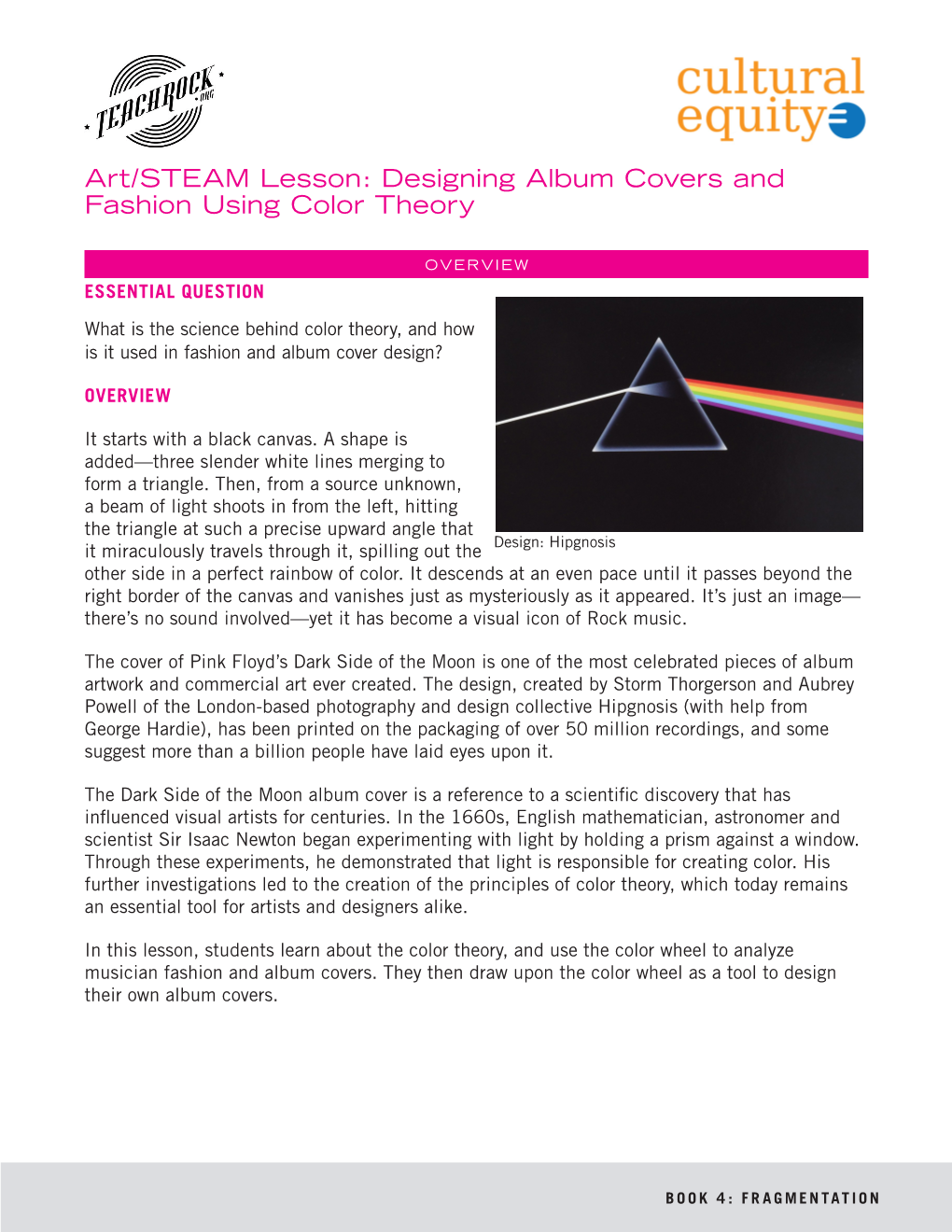 Art/STEAM Lesson: Designing Album Covers and Fashion Using Color Theory