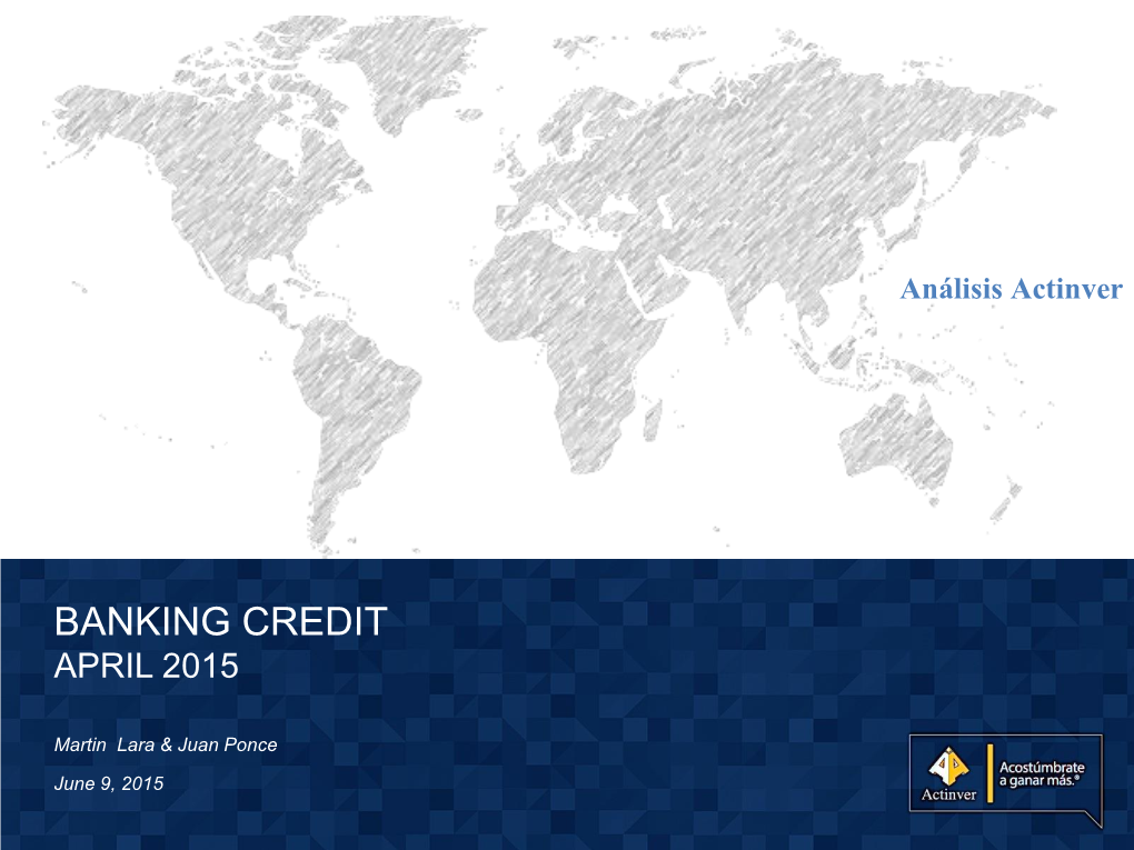 Banking Credit April 2015