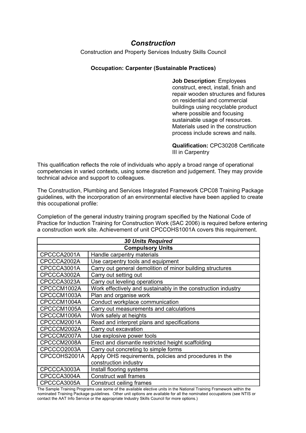 Construction and Property Services Industry Skills Council