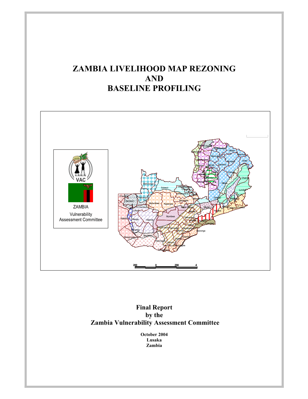 Zambia Livelihood Map Rezoning and Baseline Profiling