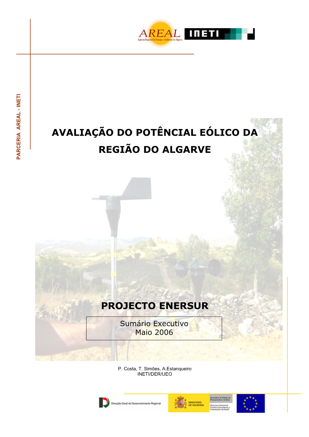 Avaliação Do Potêncial Eólico Da Região Do Algarve Projecto Enersur