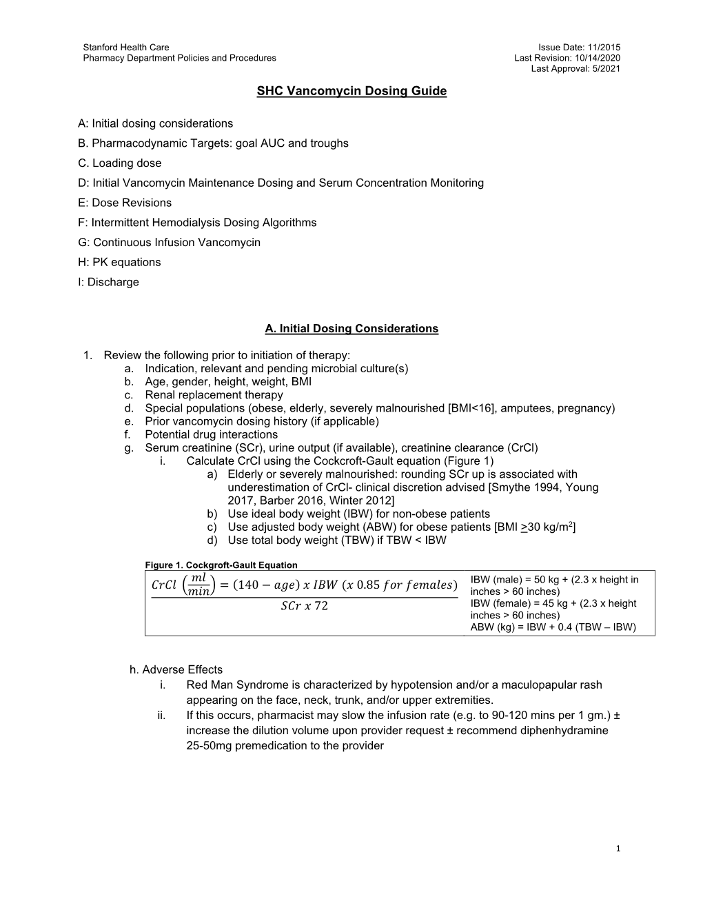 Vancomycin Dosing Guide