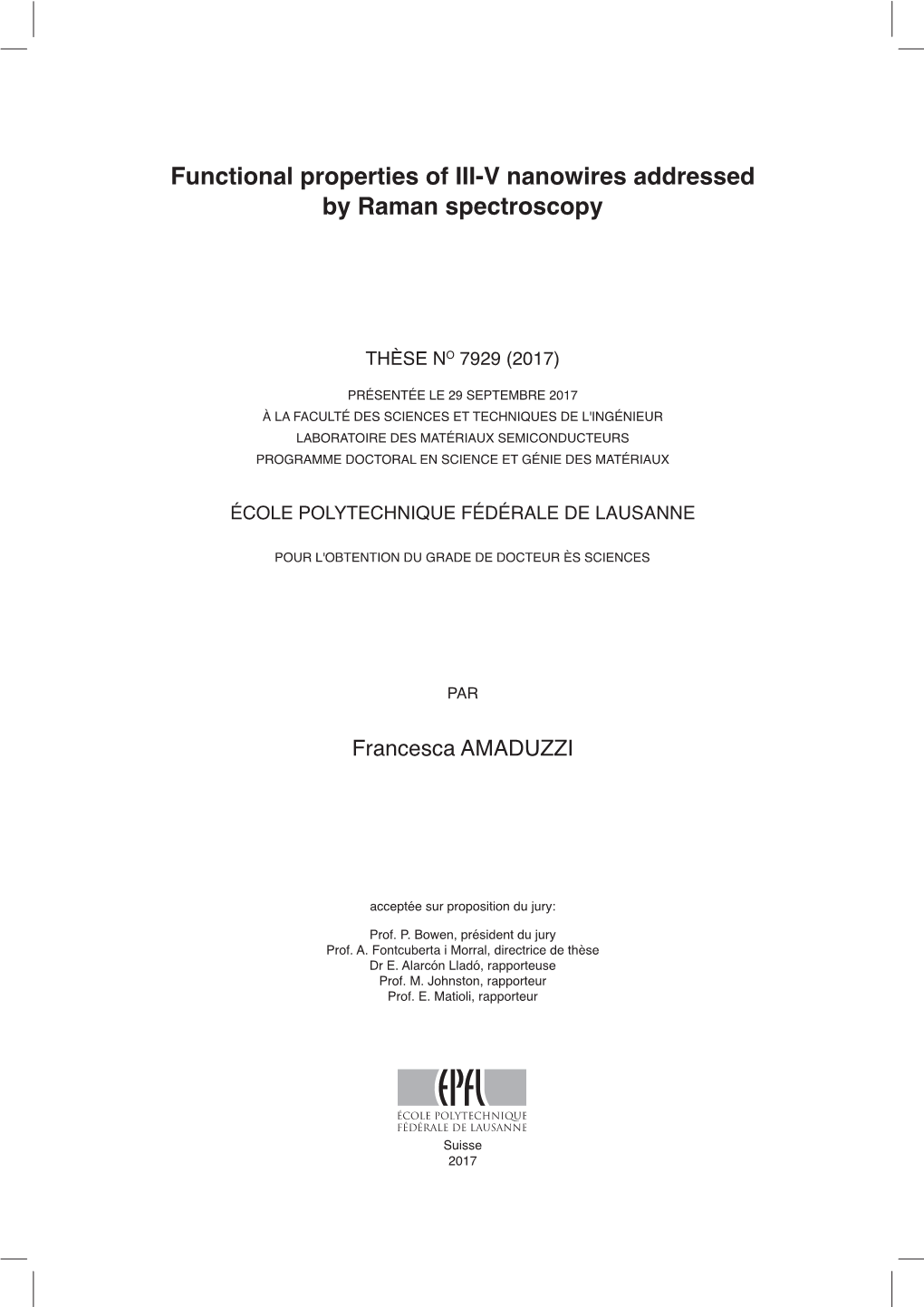 Functional Properties of III-V Nanowires Addressed by Raman Spectroscopy