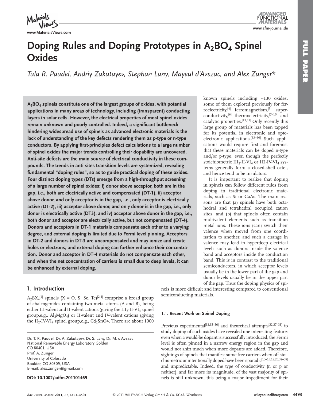 Doping Rules and Doping Prototypes in A2BO4 Spinel Oxides