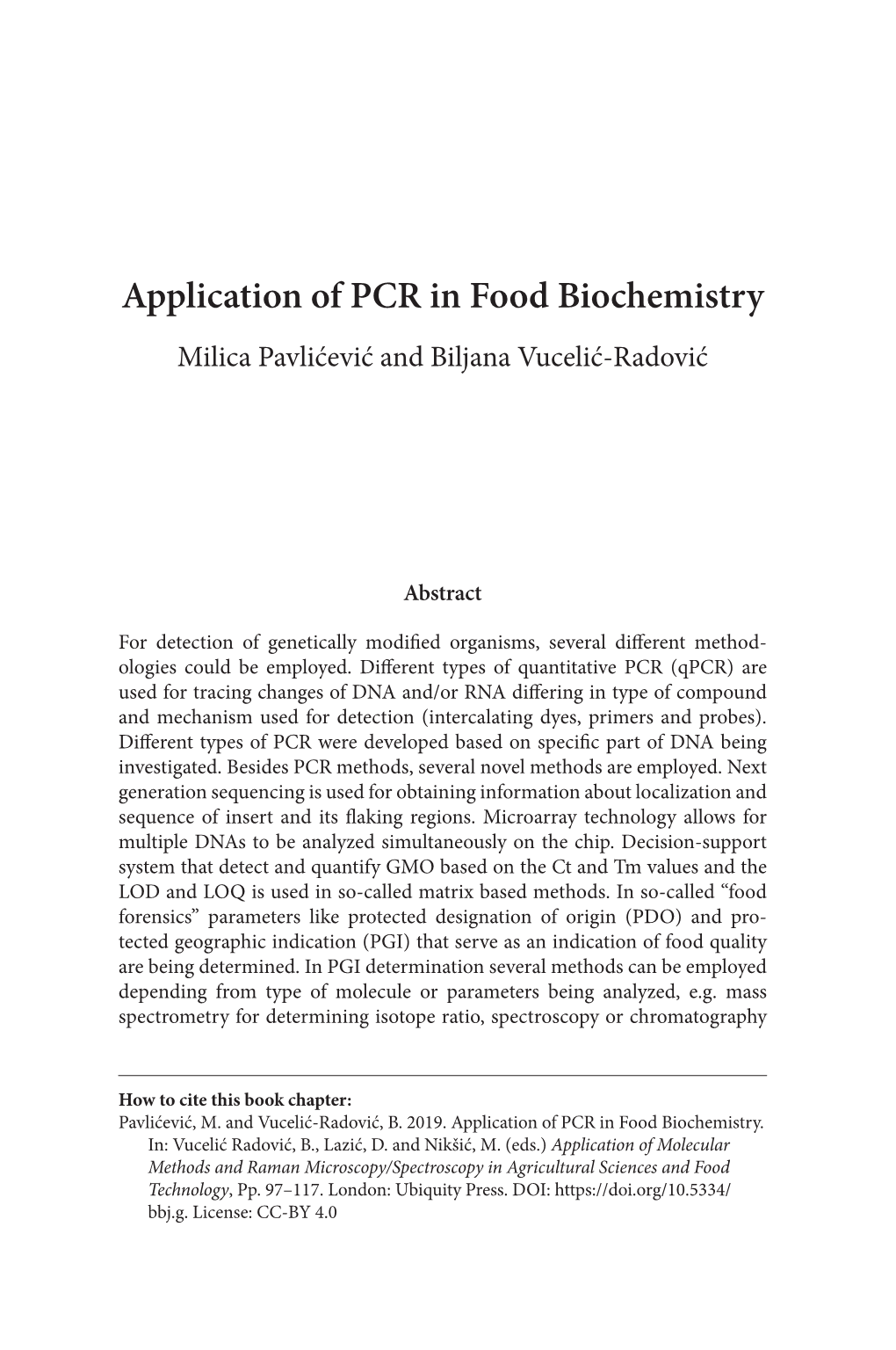 Application of Molecular Methods and Raman Microscopy/Spectroscopy In