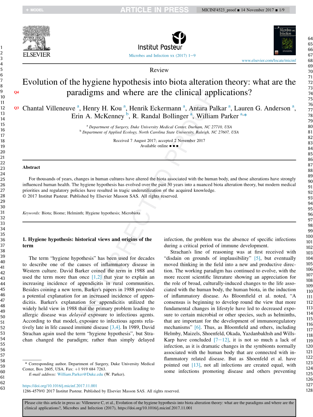 Evolution of the Hygiene Hypothesis Into Biota