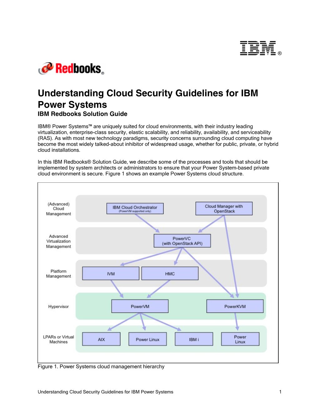 Understanding Cloud Security Guidelines for IBM Power Systems IBM Redbooks Solution Guide