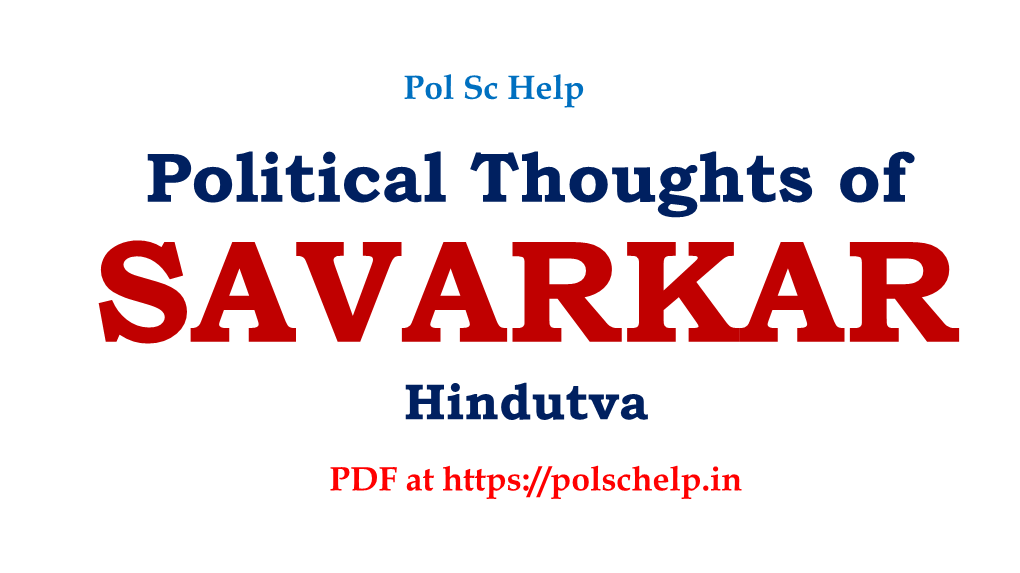 Political Thoughts of SAVARKAR Hindutva