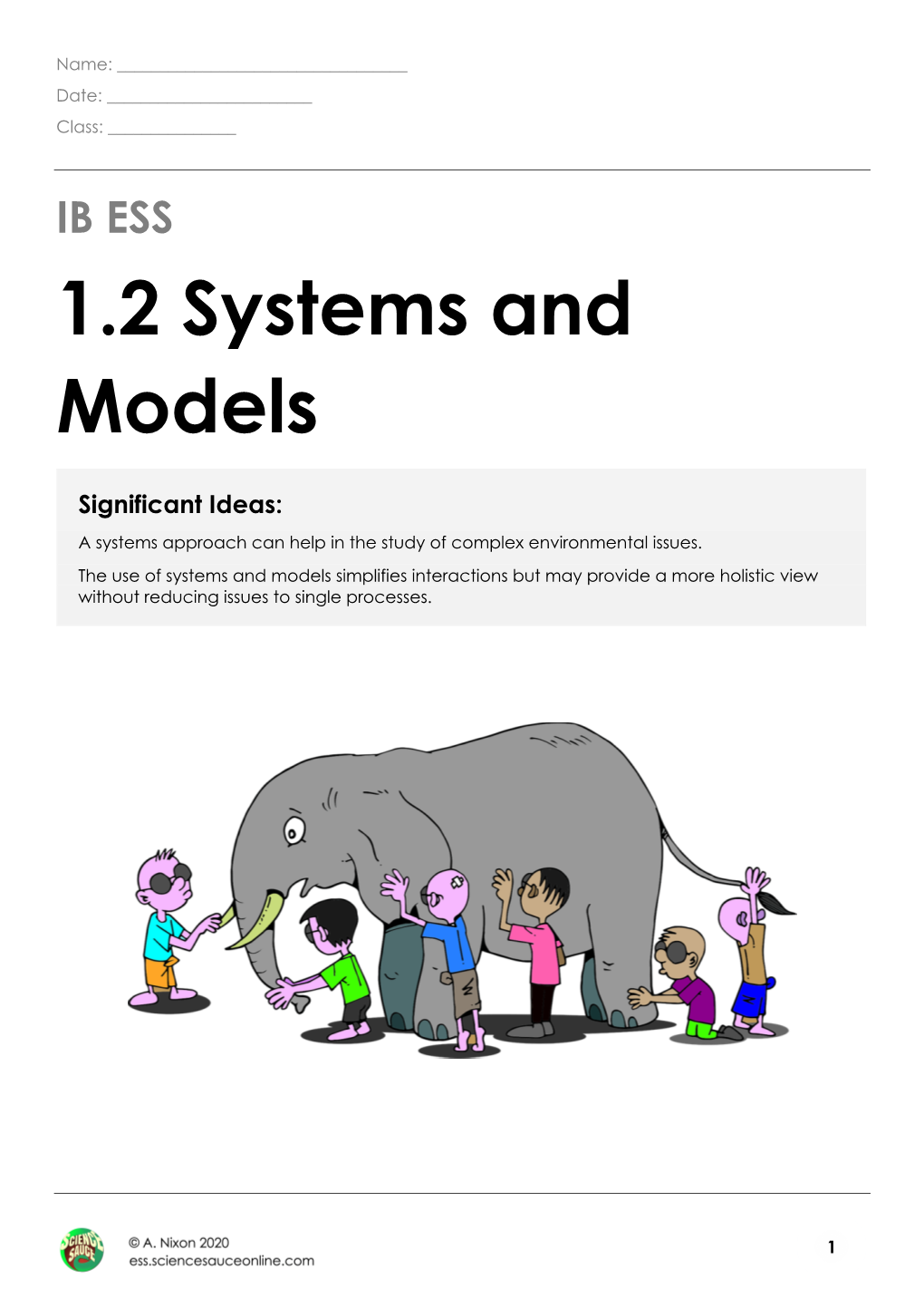 1.2 Systems and Models