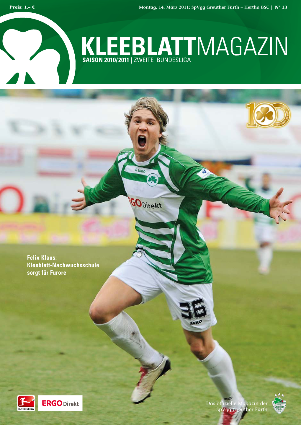 Kleeblattmagazin Saison 2010/2011 | Zweite Bundesliga