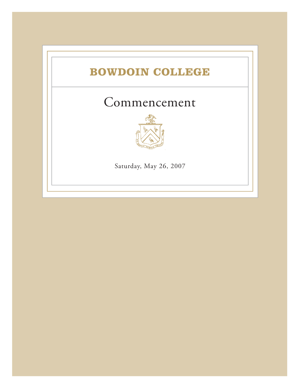 Commencement 2007