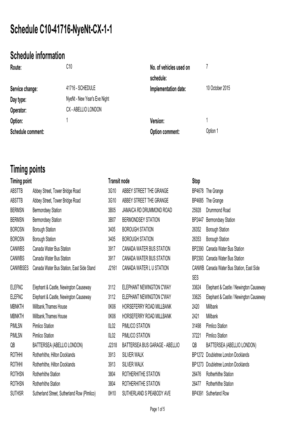 Standard Schedule C10-41716-Nyent-CX-1-1