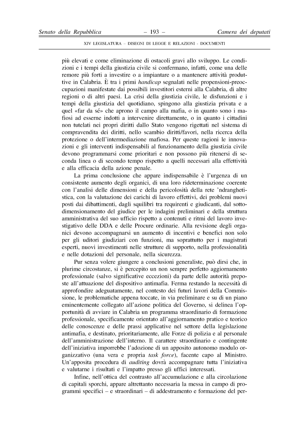 Senato Della Repubblica - 193 - Camera Dei Deputati