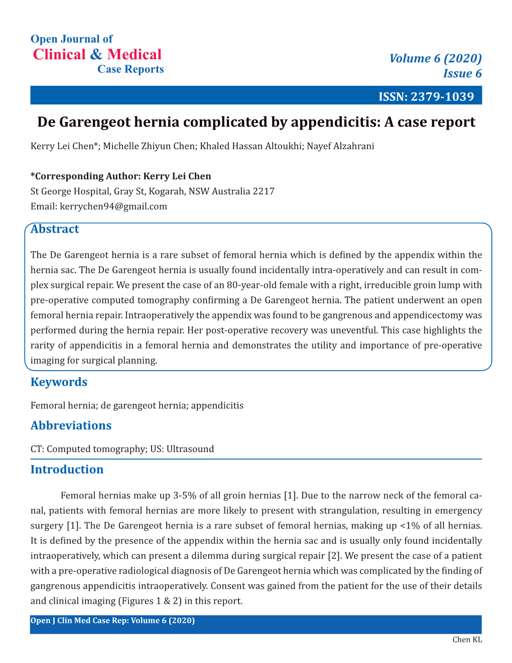 De Garengeot Hernia Complicated by Appendicitis: a Case Report