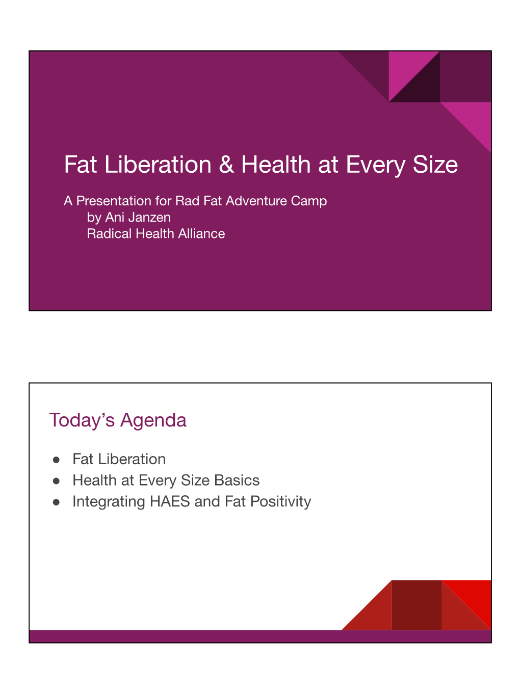 Fat Liberation & Health at Every Size