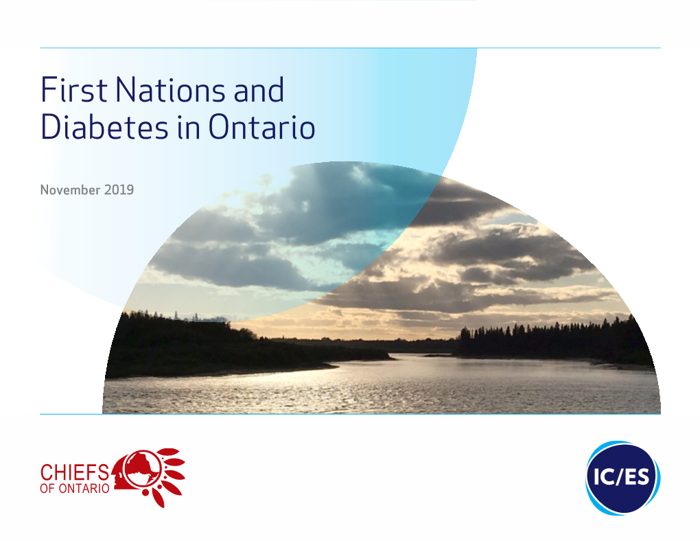 First Nations and Diabetes in Ontario November 2019