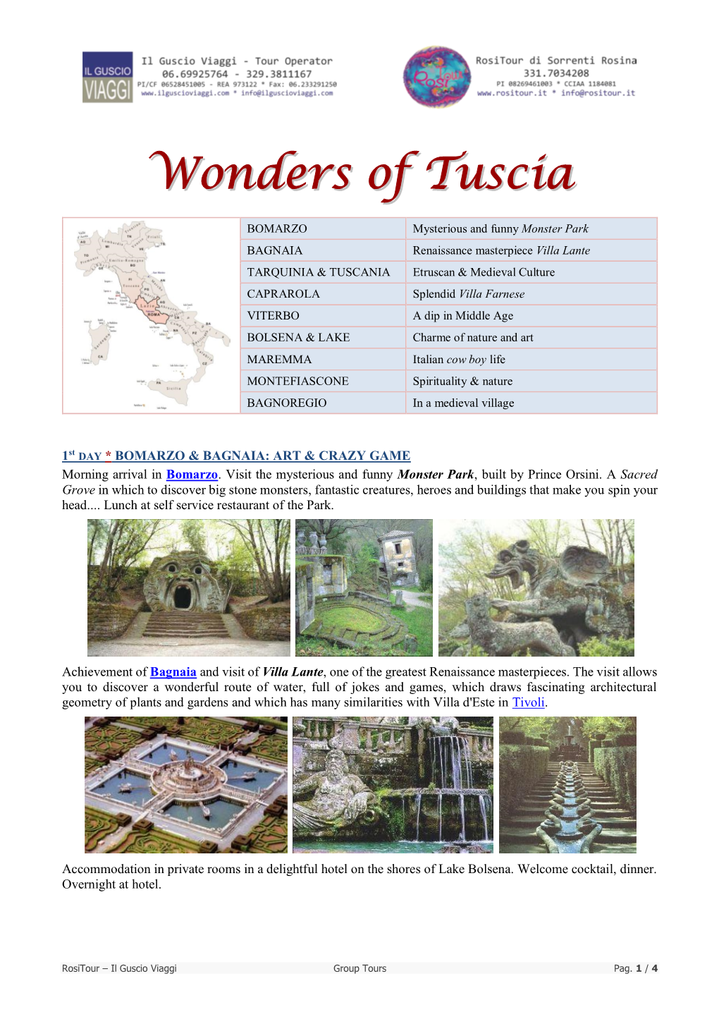 Wonders of Tuscia