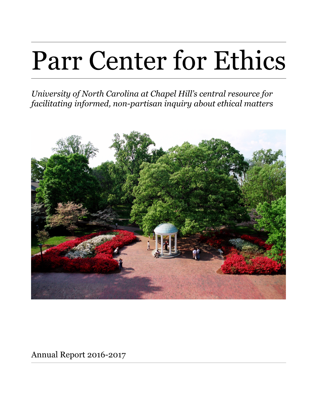 Parr Center Annual Report 2016-17