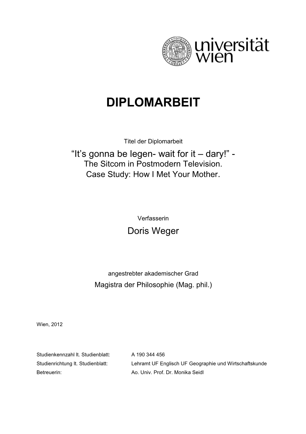 Diplomarbeit