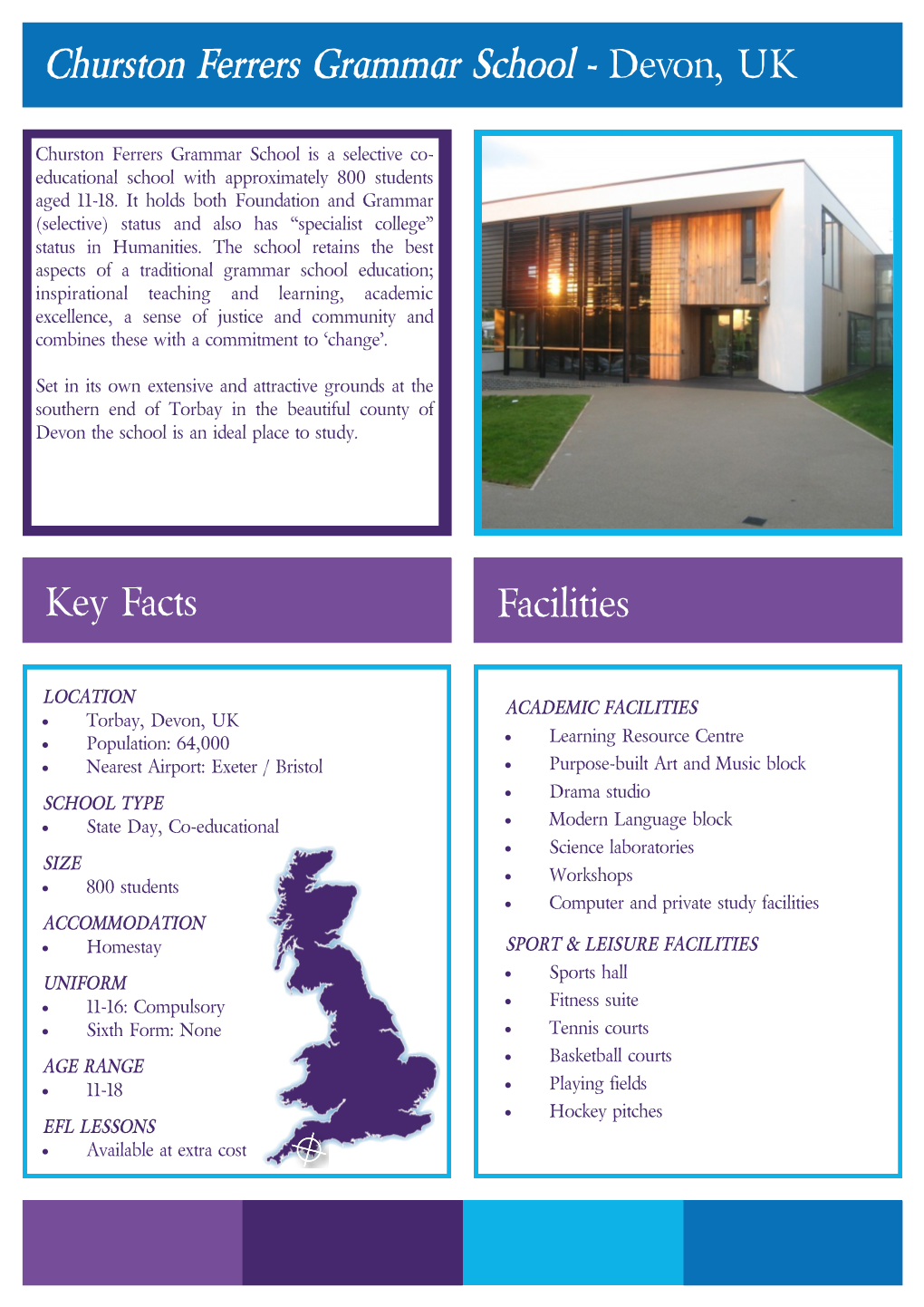 Facilities Key Facts Churston Ferrers Grammar School