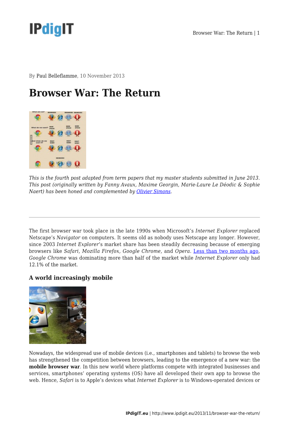 Browser War: the Return | 1