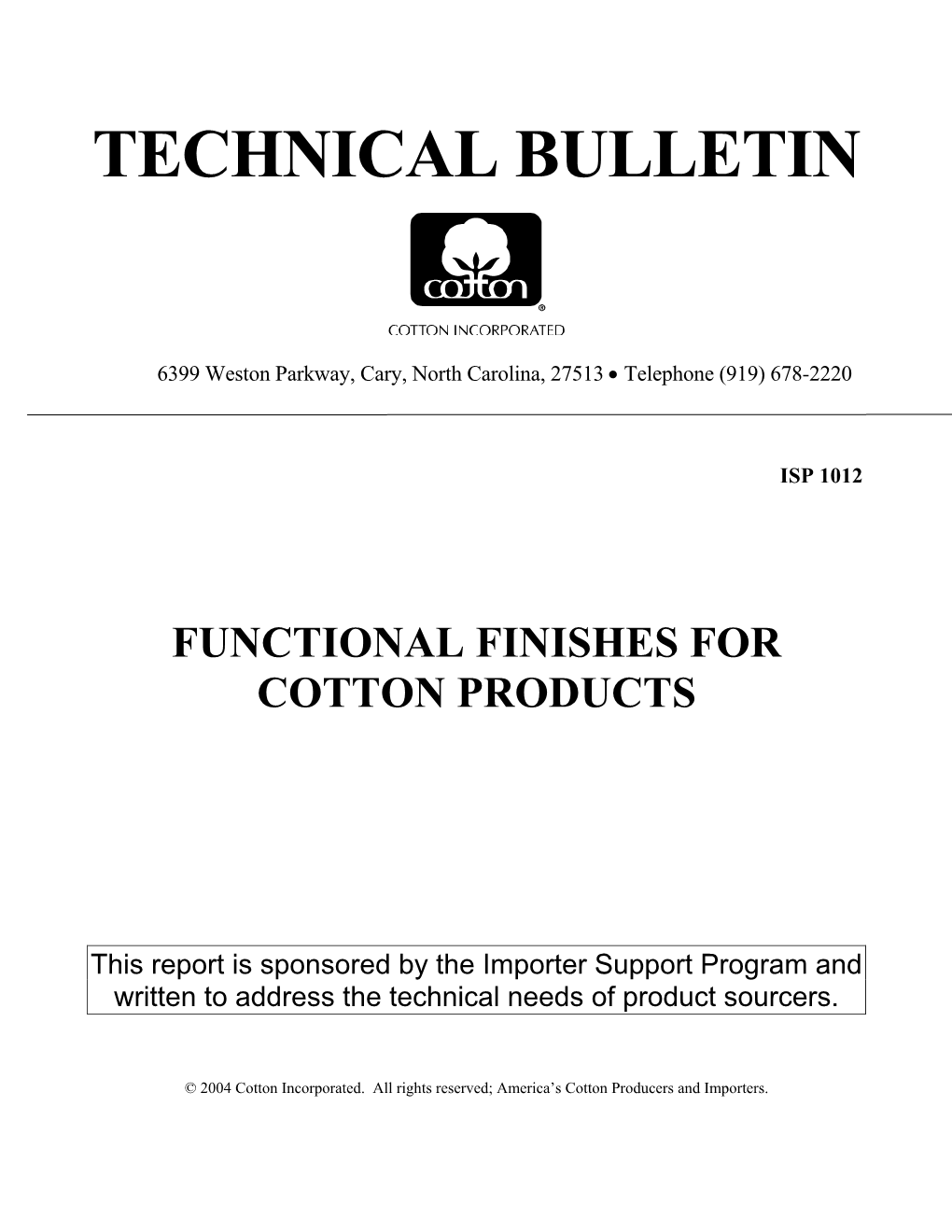 Functional Finishes for Cotton Textiles