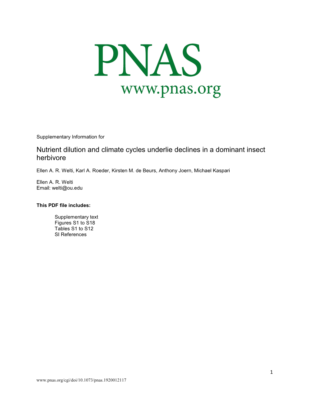 Nutrient Dilution and Climate Cycles Underlie Declines in a Dominant Insect Herbivore