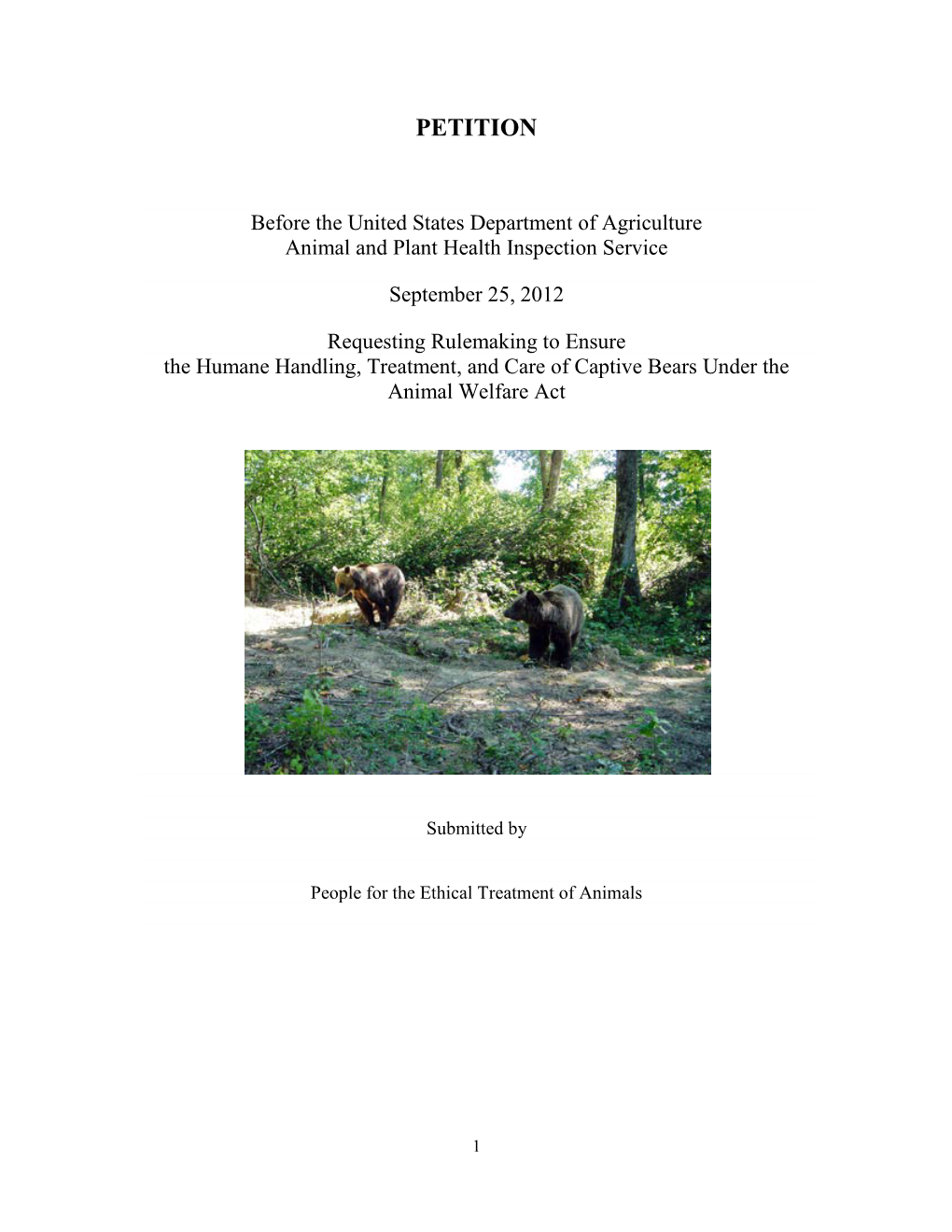 Petition-To-The-Usda-Captive-Bears.Pdf