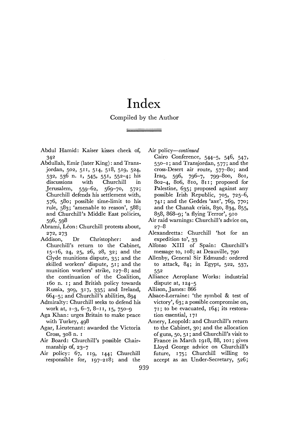 Explore the Index