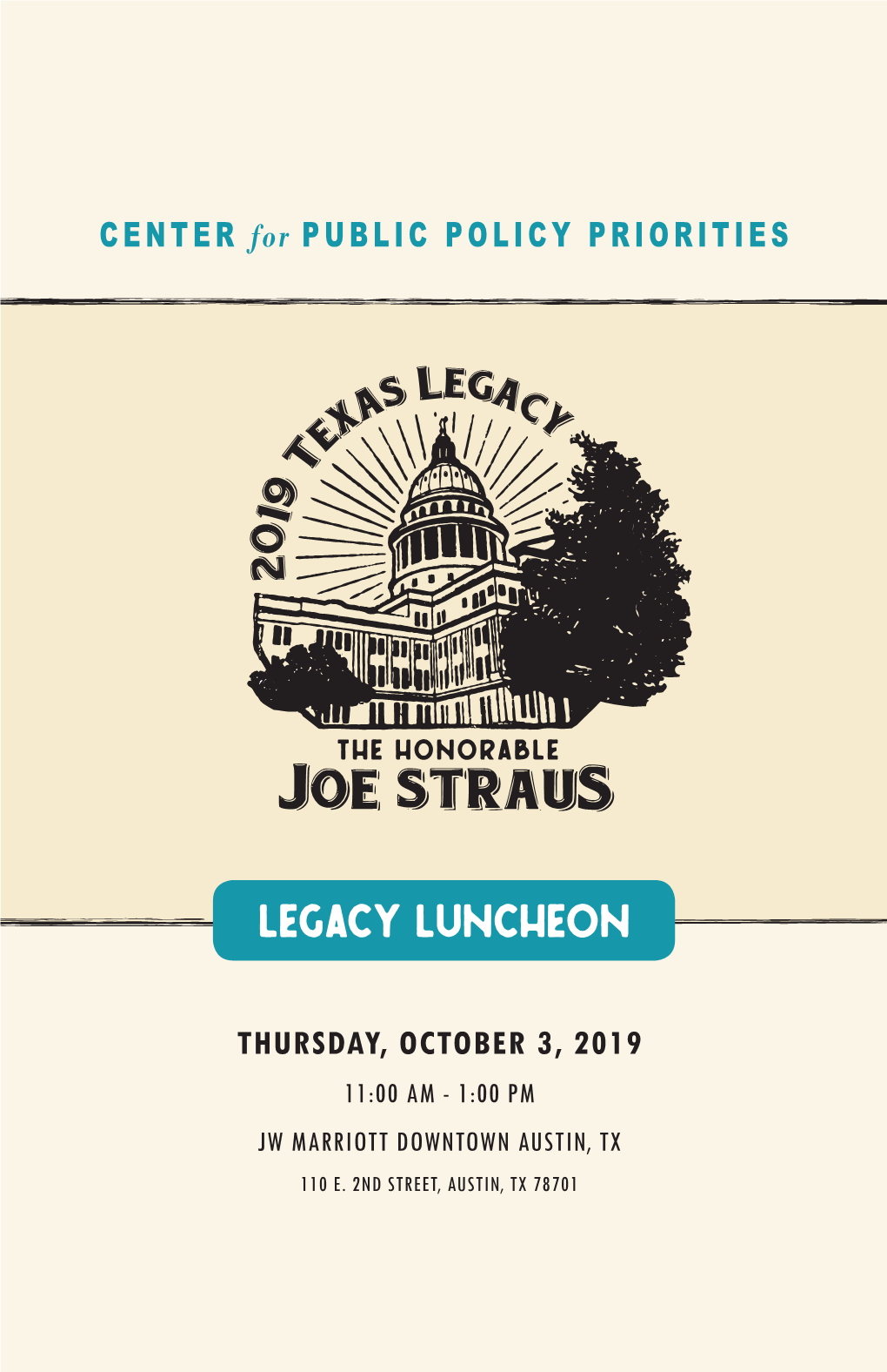 Joe Straus, Whose Belief in Data and Facts, Passion for Public Education, and Commitment to Civil Discourse Make Our State Stronger