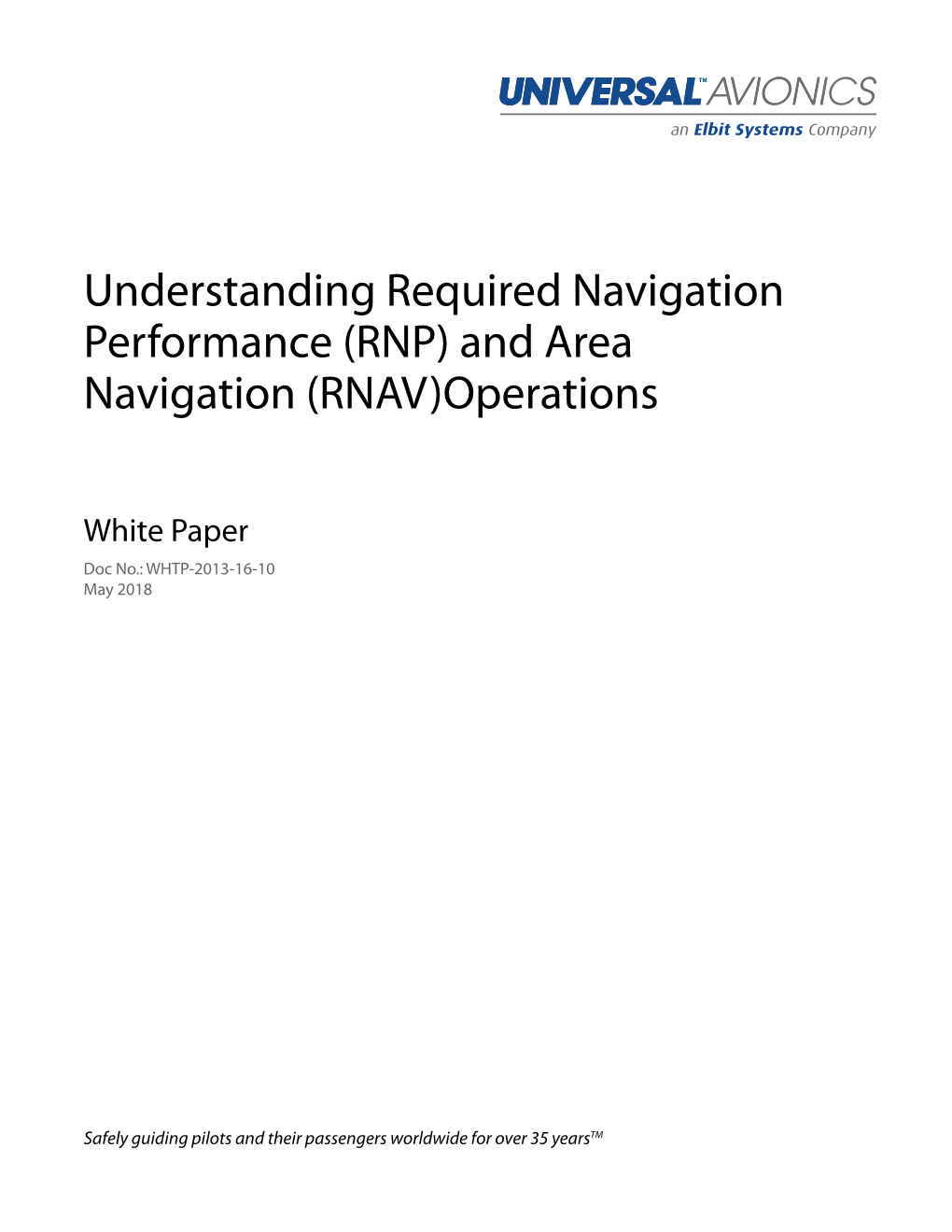 RNP) and Area Navigation (RNAV)Operations