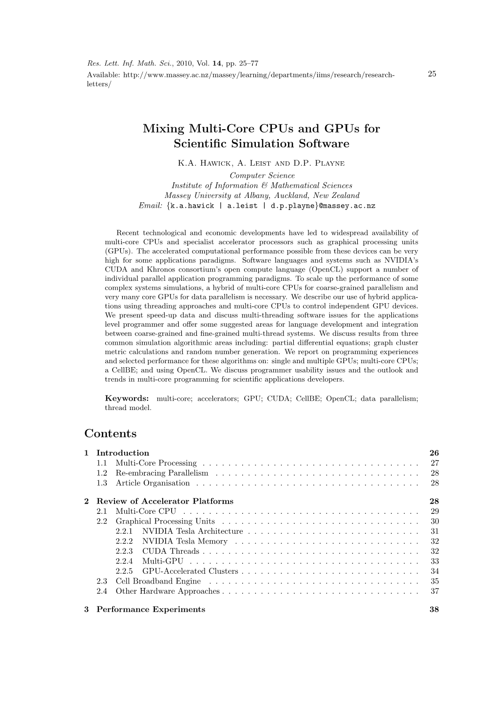 Mixing Multi-Core Cpus and Gpus for Scientific