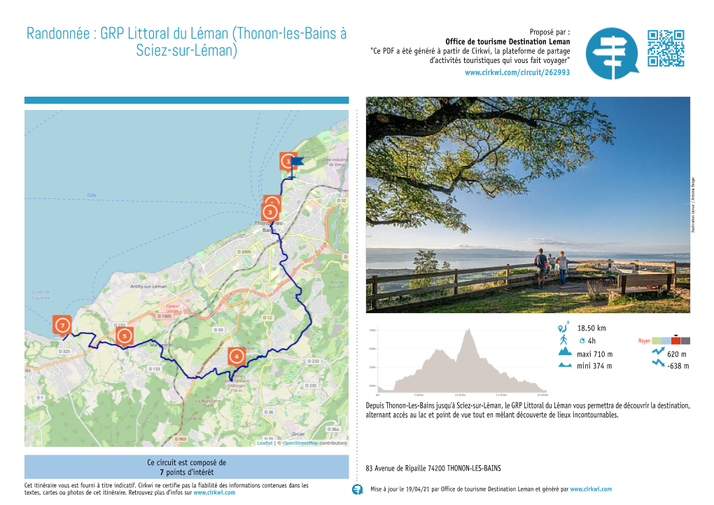 Thonon-Les-Bains À Sciez-Sur-Léman