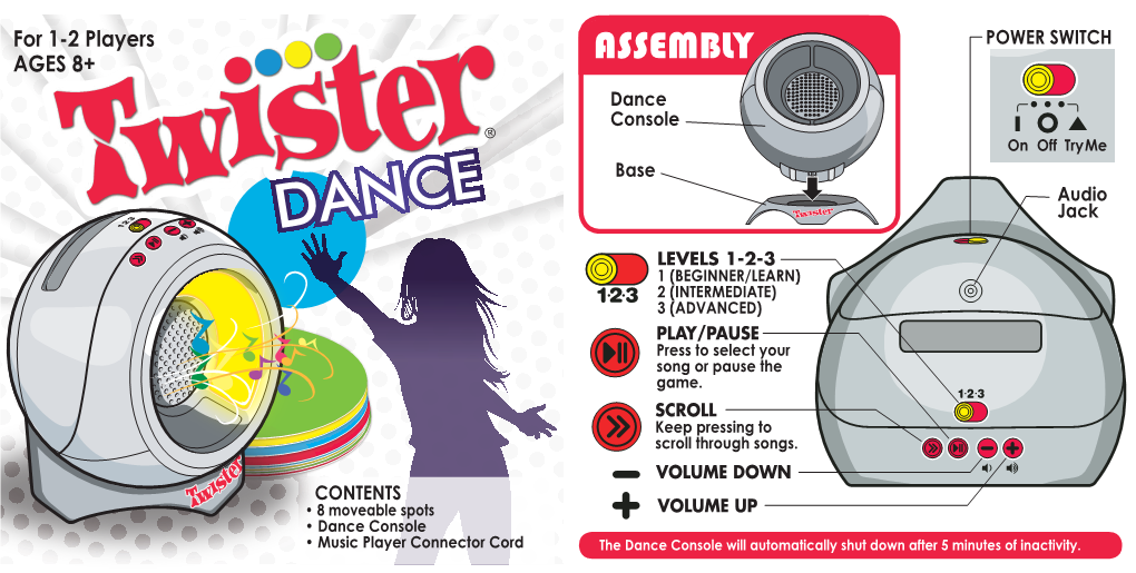 ASSEMBLY DANCE SET-UP LET’S DANCE up Your Spots As Shown Here