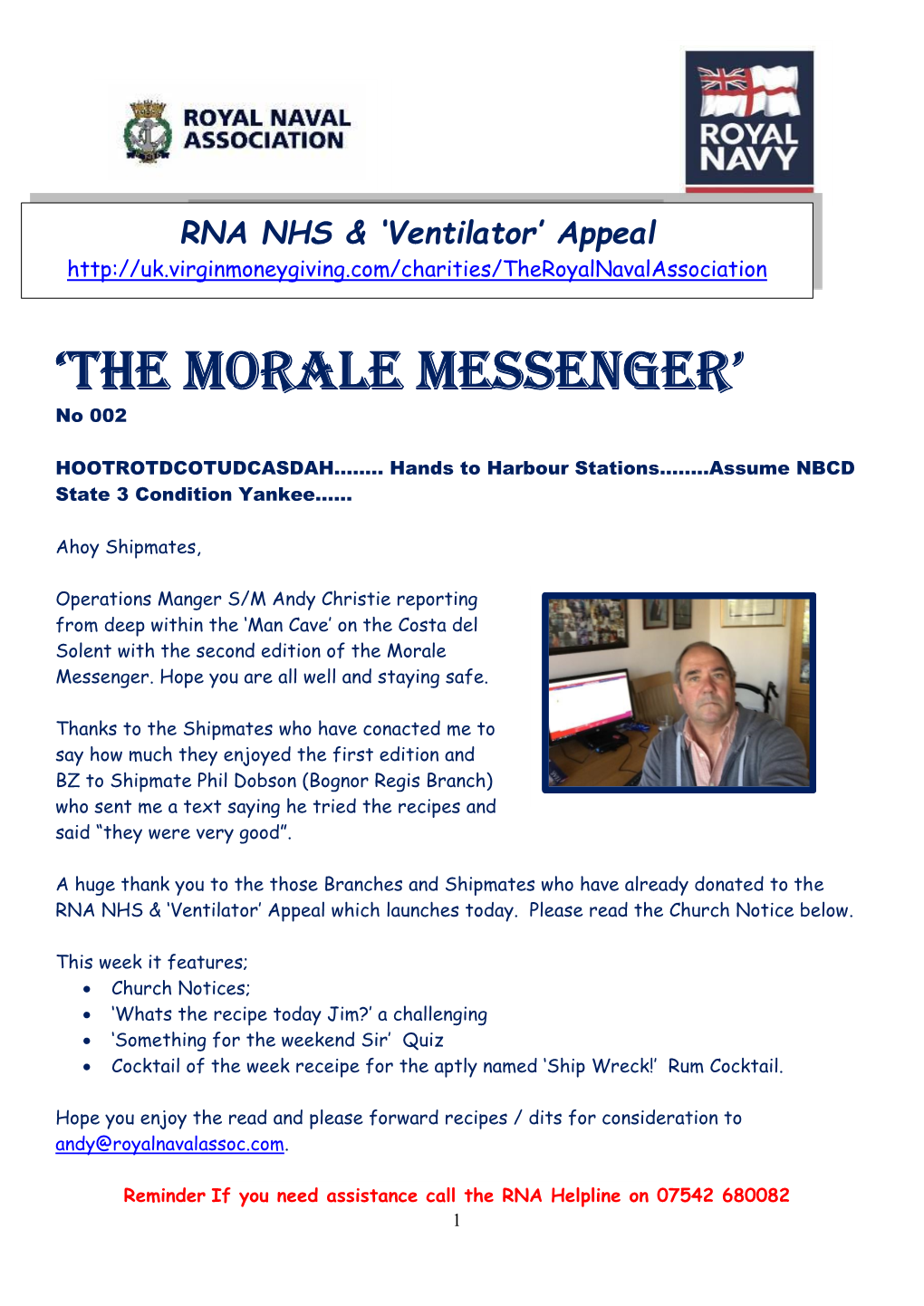 'THE MORALE Messenger'