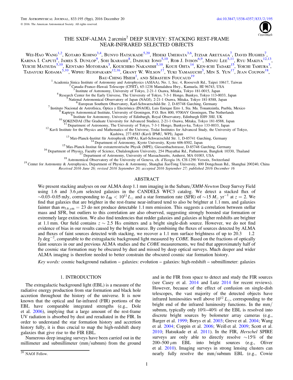 THE SXDF-ALMA 2 Arcmin2 DEEP SURVEY