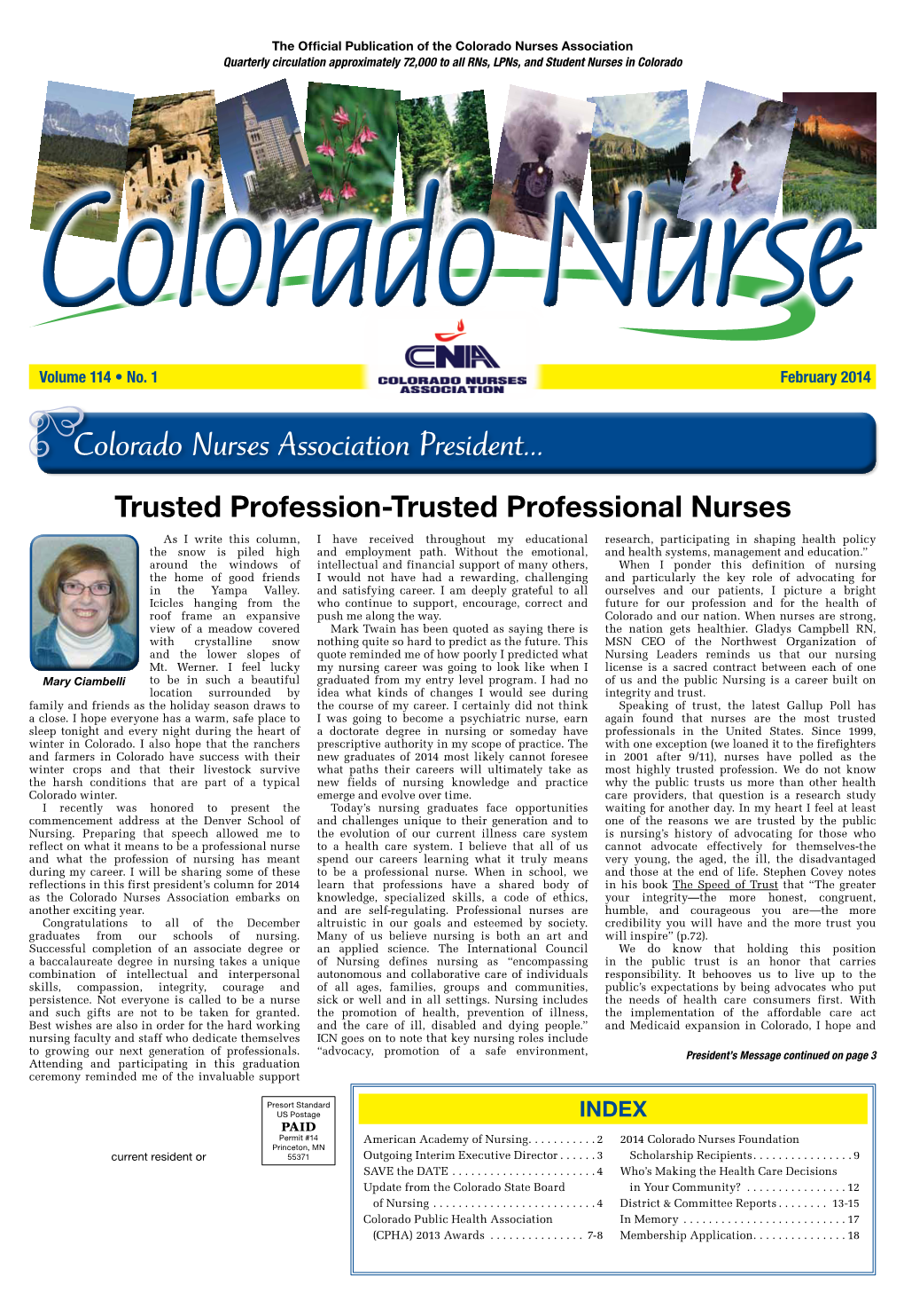 Colorado Nurses Association President